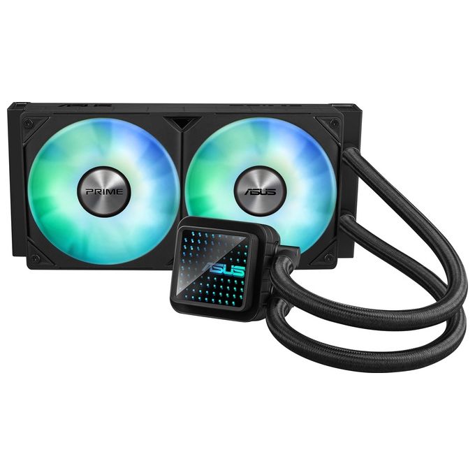 ASUS 90RC0111-B0EAY0 Prime LC 240 ARGB Dissipatore a Liquido 2 Ventole 120 mm ARGB Aura Sync 40 cm Tubi colore Nero