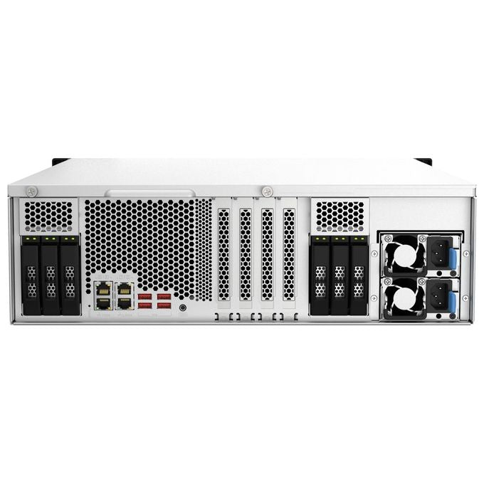 QNAP TS-H2287XU-RP-E2336-32G TS-h2287XU-RP NAS 22 alloggiamenti Intel Xeon E-2336 32 GB DDR4 QuTS hero colore Nero Bianco