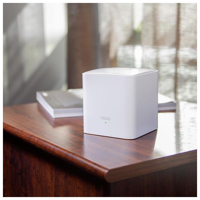 Tenda MW5G 3PK Sistema WiFi Mesh Dual Band AC1200 Fino a 325 m² 3 Pezzi 2 Porte Gigabit colore Bianco