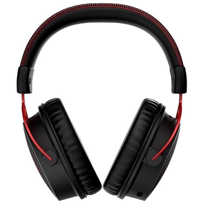 HyperX 4P5D4AA Cloud Alpha Cuffie da Gaming Wireless 2.4 GHz con Autonomia 300 Ore DTS HeadphoneX Audio Colore Nero Rosso