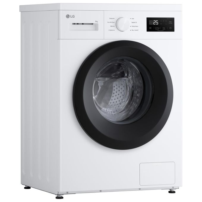 Lg F4NA10S8NWK Lavatrice Slim 8 Kg Classe A Profondita' 47 cm Centrifuga 1400 giri Inverter Vapore colore Bianco