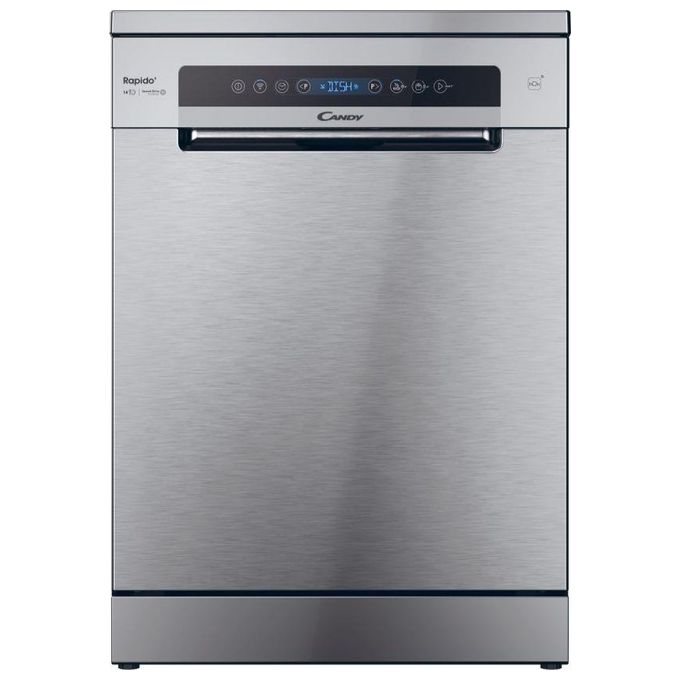 Candy CF 4C6F0X Rapido Lavastoviglie Libera Installazione 14 coperti Classe C Wi-Fi Motore Inverter 46 dB (85x60x60 cm) colore Inox
