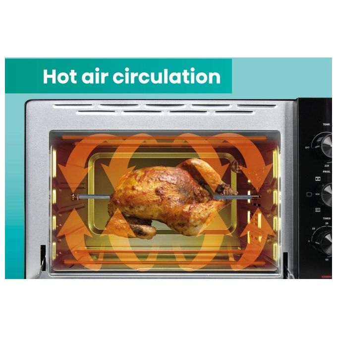 Hisense HOM30M Fornetto Elettrico 30 L 1600 W ventilato girarrosto 5 modalita' cottura colore Nero