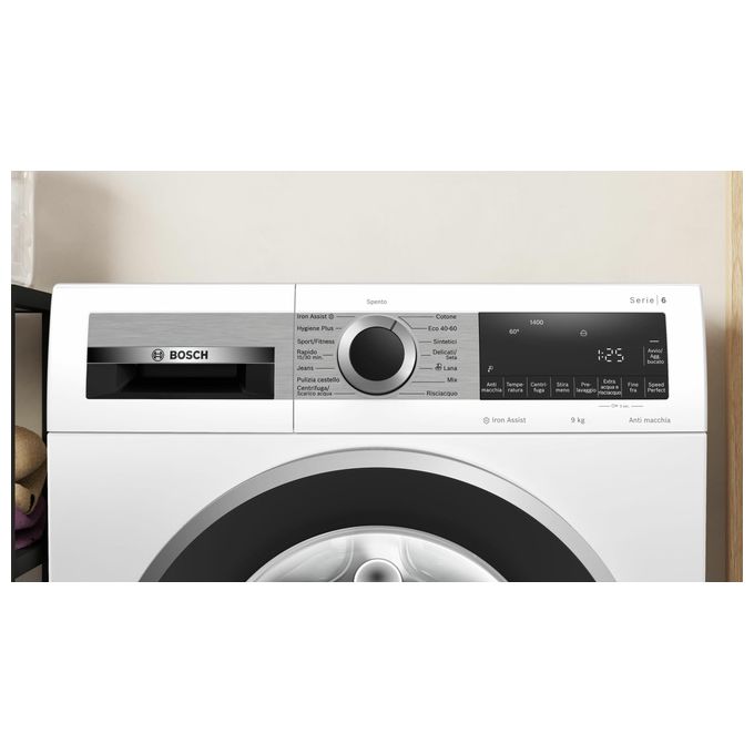 Bosch Serie 6 WGG244Z1II Lavatrice carica frontale 9 kg 1400 giri Classe A Bianca