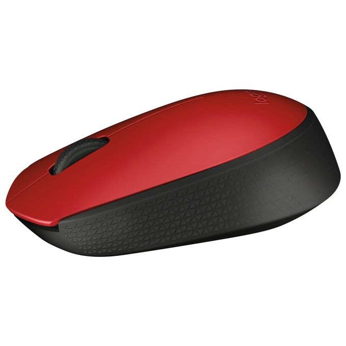 Logitech M171 Mouse Wireless Rosso