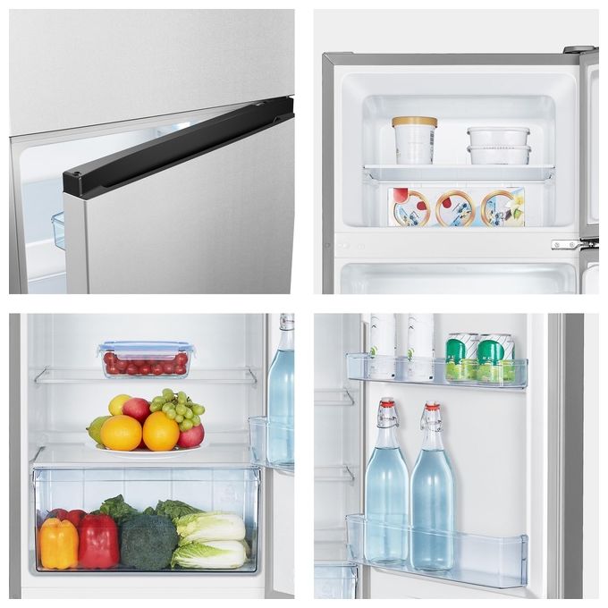 Hisense RT267D4ADE Frigorifero Doppia Porta 206 L 143,4 cm Classe E 40 dB Statico colore Argento