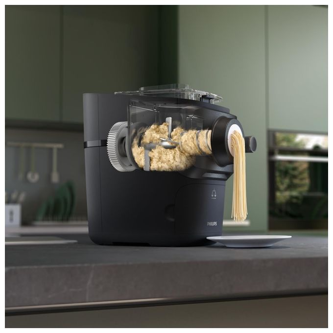 Philips HR2665-96 Serie 7000 Macchina per la pasta ProExtrude bilancia integrata 10 trafile 200 W colore Nero