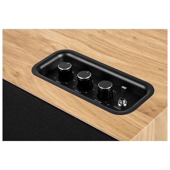 Thomson WS502 Cassa Acustica Bluetooth 5.0 100W Ingresso RCA USB AUX-IN Uscita Subwoofer Scatola in Legno colore Nero