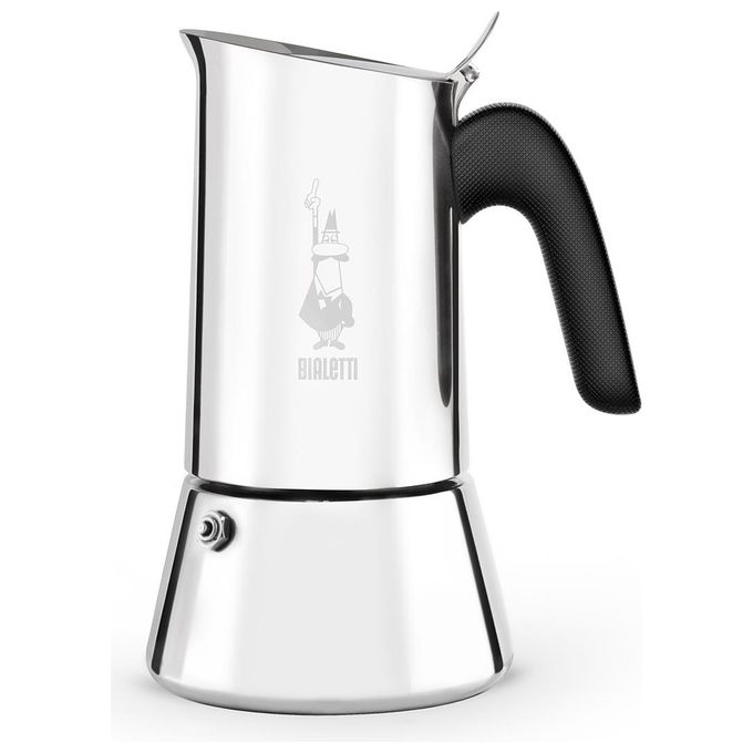 Bialetti New Venus Caffettiera in Acciaio Inox Adatta all'Induzione 4 Tazze Argento