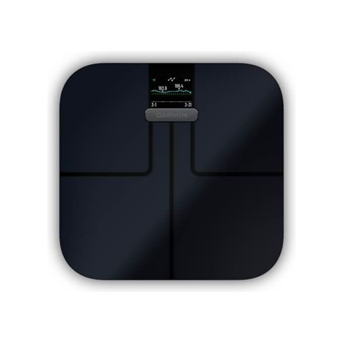 Garmin 010-02294-12 Index S2 Bilancia Pesapersone Intelligente Wi-Fi Bluetooth Analisi Corporea 16 Utenti 181,4 Kg colore Nero
