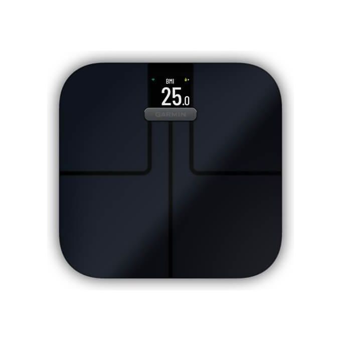 Garmin 010-02294-12 Index S2 Bilancia Pesapersone Intelligente Wi-Fi Bluetooth Analisi Corporea 16 Utenti 181,4 Kg colore Nero
