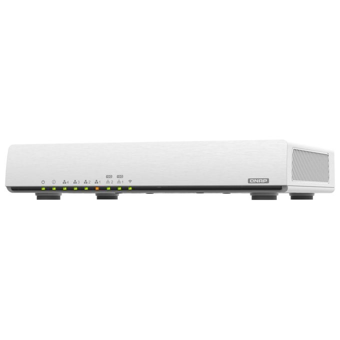 Qnap QHORA-301W Router Wireless Wi-Fi 6 Dual Band 2.4 GHz 5 GHz 10 Gigabit Ethernet SD-WAN VPN colore Bianco