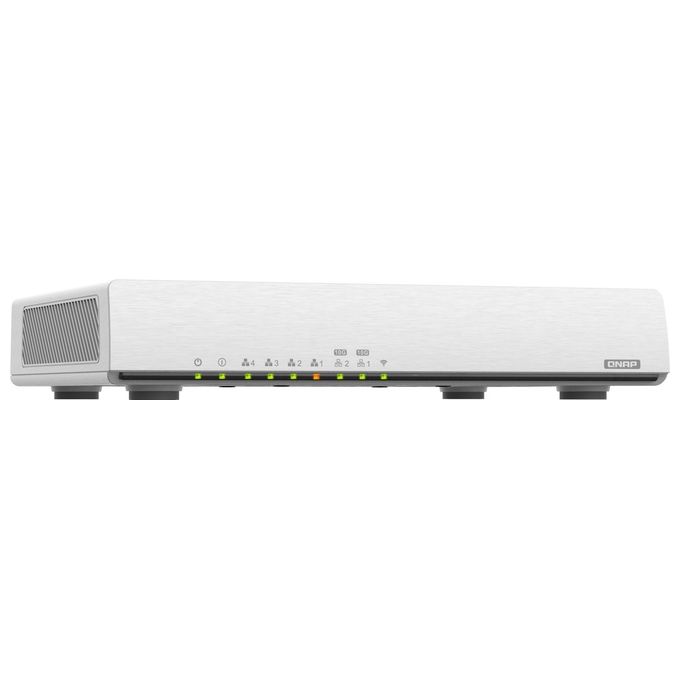 Qnap QHORA-301W Router Wireless Wi-Fi 6 Dual Band 2.4 GHz 5 GHz 10 Gigabit Ethernet SD-WAN VPN colore Bianco