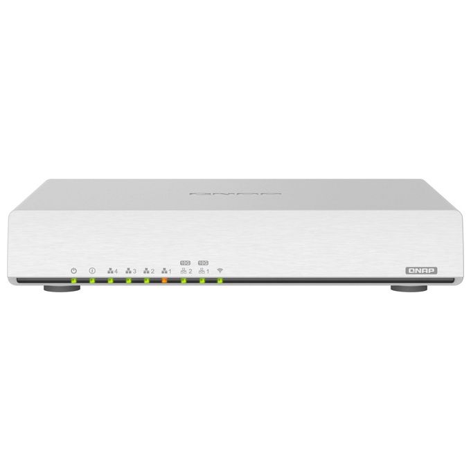 Qnap QHORA-301W Router Wireless Wi-Fi 6 Dual Band 2.4 GHz 5 GHz 10 Gigabit Ethernet SD-WAN VPN colore Bianco