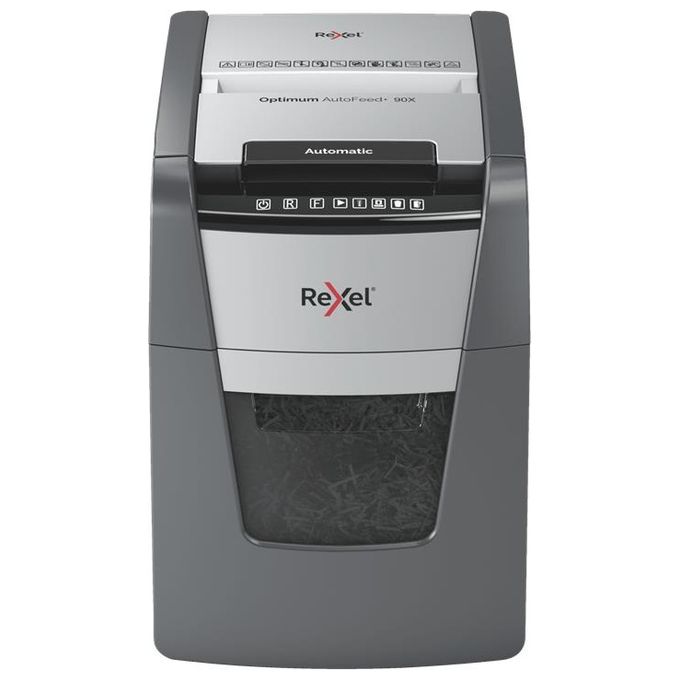 Rexel 2020090X Optimum Autofeed+ Distruggidocumenti Automatico 90 Fogli