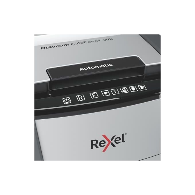 Rexel 2020090X Optimum Autofeed+ Distruggidocumenti Automatico 90 Fogli