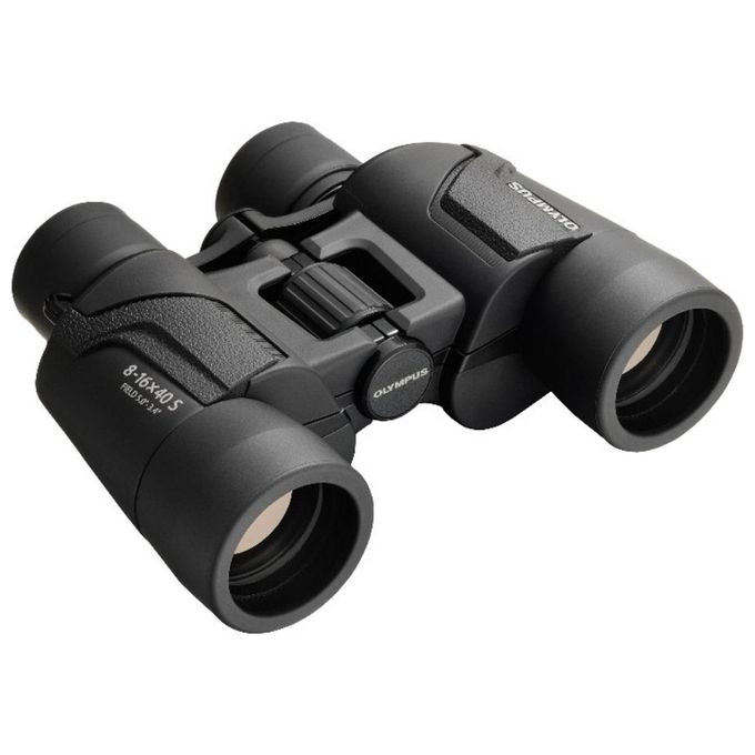 OM SYSTEM V501024BU000 S Binocolo 8-16x40 con Obiettivo 40 mm Campo Visivo 87m a 1000m Distanza Minima Messa a Fuoco 10m colore Nero