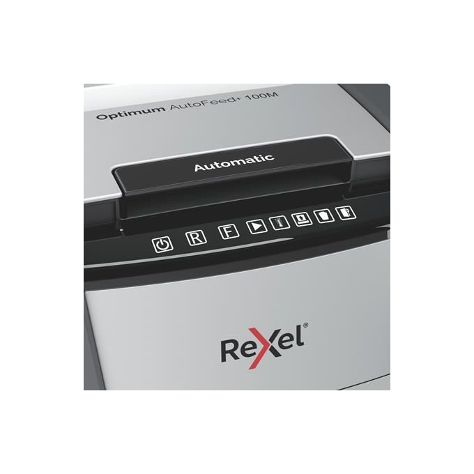 Rexel Optimum Auto Feed+ Distruggidocumenti Automatico 100 Fogli 34 Litri