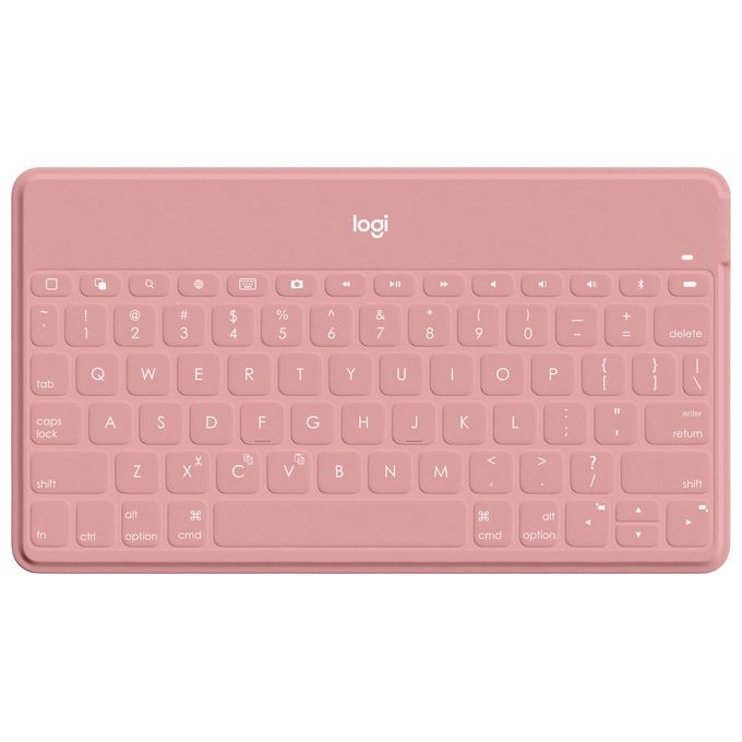 Logitech 920-010041 Keys-To-Go Tastiera Bluetooth QWERTY Italiano per iPhone iPad Apple TV colore Rosa