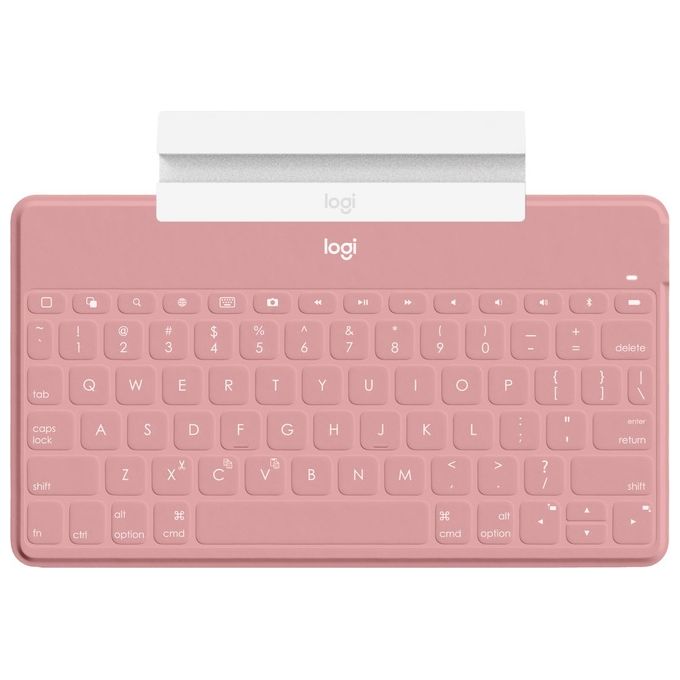 Logitech 920-010041 Keys-To-Go Tastiera Bluetooth QWERTY Italiano per iPhone iPad Apple TV colore Rosa