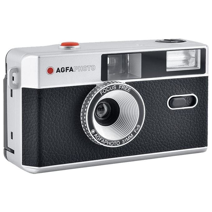 AgfaPhoto 603000 Fotocamera Analogica Riutilizzabile 35 mm F-9 1-120 s colore Nero