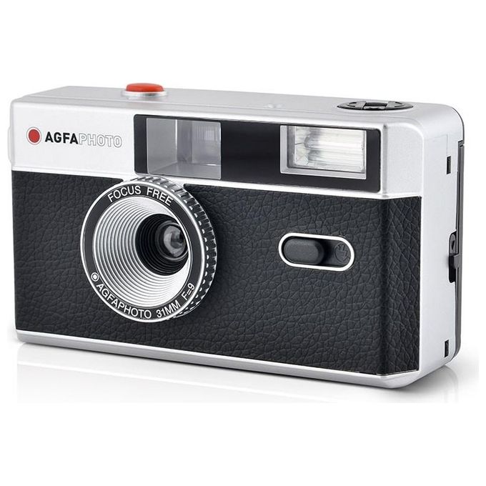 AgfaPhoto 603000 Fotocamera Analogica Riutilizzabile 35 mm F-9 1-120 s colore Nero