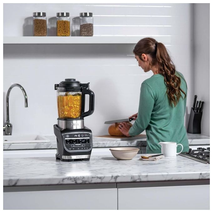 Ninja HB150EU Ninja Foodi Frullatore Riscaldante Soup Maker 1000W Capacita' 1,7L 10 Programmi Auto-iQ Vetro Antiaderente colore Nero