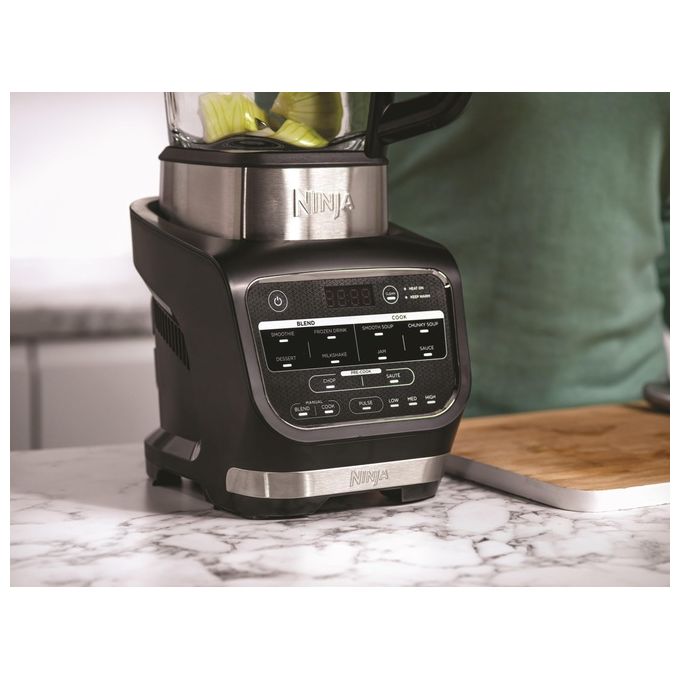 Ninja HB150EU Ninja Foodi Frullatore Riscaldante Soup Maker 1000W Capacita' 1,7L 10 Programmi Auto-iQ Vetro Antiaderente colore Nero