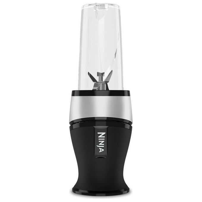 Ninja QB3001EUS Frullatore per Smoothie 700 W 2 Bicchieri 470 ml Tritaghiaccio Lame Pro Extractor colore Argento Nero