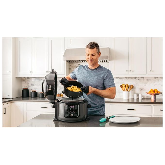 Ninja 984111 Foodi Multicooker 7 in 1 Capacita' 6 L Potenza 1460 W Tecnologia TenderCrisp colore Nero