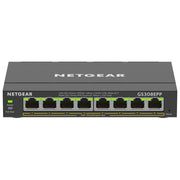 Netgear GS308EPP Switch Gestito L2 L3 8 Porte Gigabit Ethernet PoE+ 123W 16 Gbit-s colore Nero