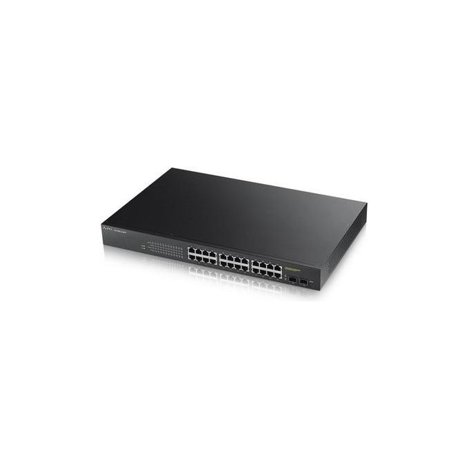 Zyxel GS190024HPV2-EU0101F GS1900 Switch Gestito 24 Porte Gigabit PoE+ 2 Porte SFP 1U Rack 19'' colore Nero