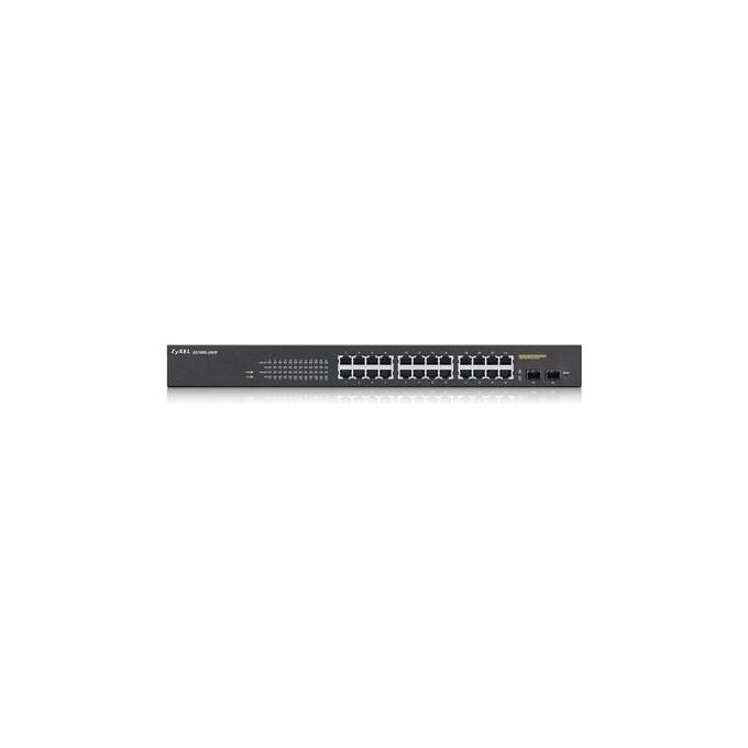 Zyxel GS190024HPV2-EU0101F GS1900 Switch Gestito 24 Porte Gigabit PoE+ 2 Porte SFP 1U Rack 19'' colore Nero