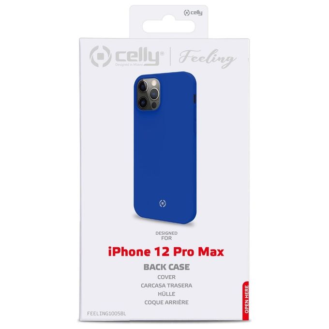 Celly Cover Feeling per iPhone 2020 6.7'' Blu