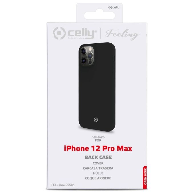 Celly Cover Feeling per iPhone 2020 6.7'' Nero