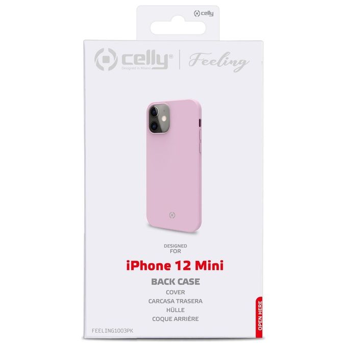 Celly Cover Feeling per iPhone 2020 5.4'' Rosa