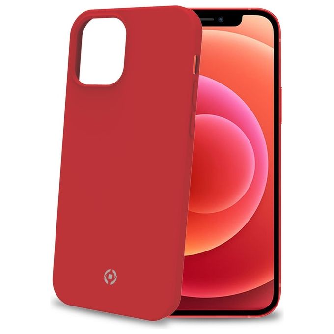 Celly Cover Feeling per iPhone 2020 6.7'' Rosso