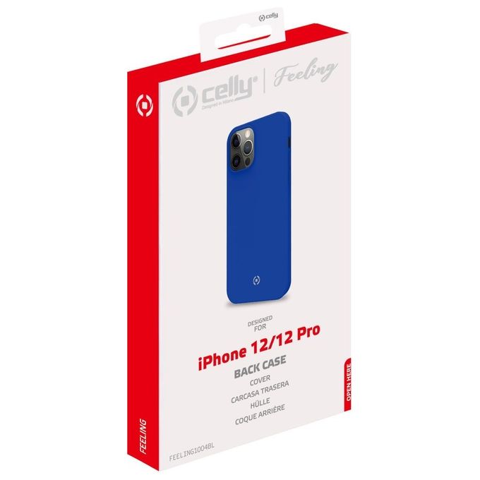 Celly Cover Feeling per iPhone 2020 6.1'' Blu