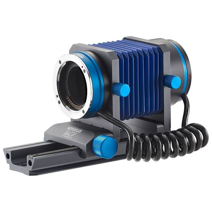 Novoflex BAL-NEX Soffietto Automatico per Macro Compatibile Sony E-Mount con Estensione da 29 a 116 mm colore Nero Blu