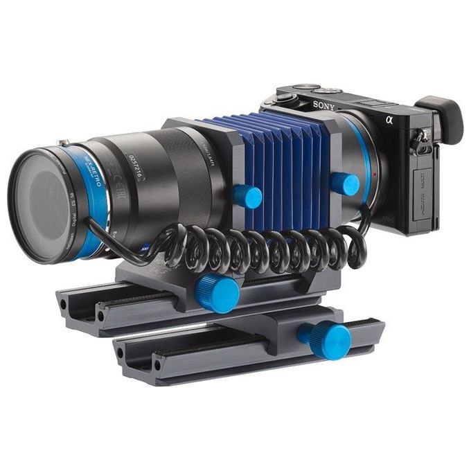 Novoflex BAL-NEX Soffietto Automatico per Macro Compatibile Sony E-Mount con Estensione da 29 a 116 mm colore Nero Blu