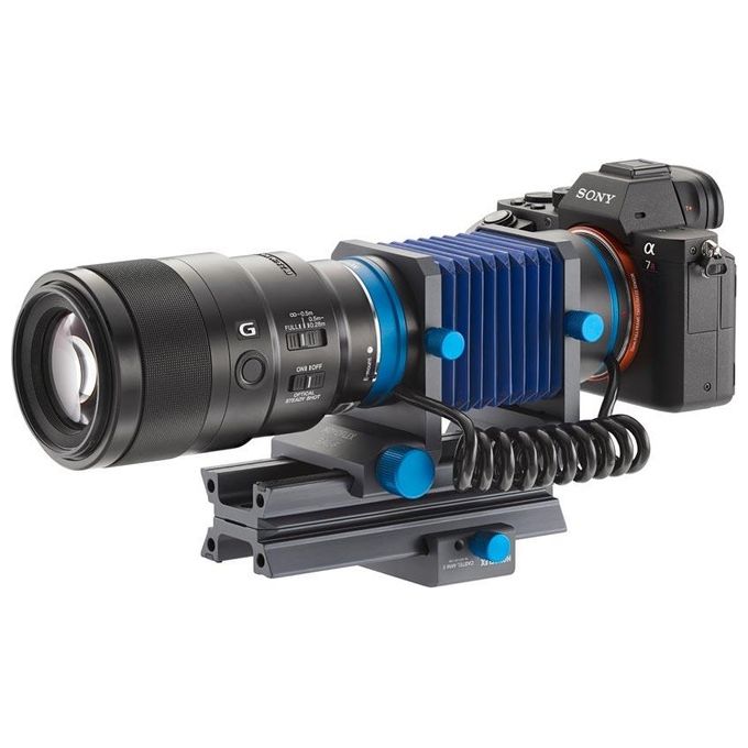 Novoflex BAL-NEX Soffietto Automatico per Macro Compatibile Sony E-Mount con Estensione da 29 a 116 mm colore Nero Blu