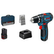 Bosch PROFESSIONAL 060186810H GSR 12V-15 Trapano avvitatore a batteria 12V 30 Nm 2 velocita' colore Nero Blu