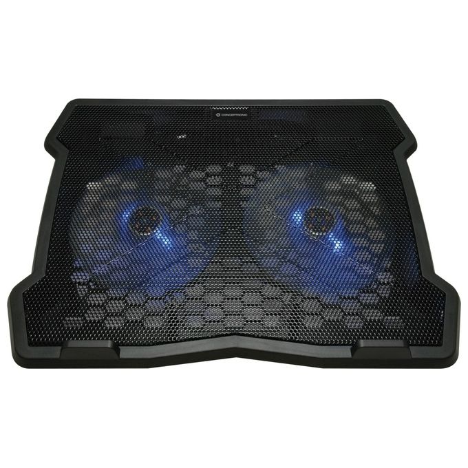 Conceptronic THANA06B Tappetino di Raffreddamento 2 Ventole