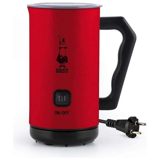 Bialetti Milk Frother Elettrico Montalatte per Cappuccino Rosso