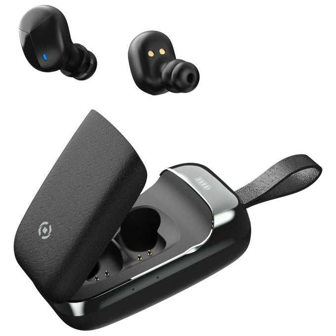 Celly True Wireless Earbuds Flip Auricolari con Microfono Nero