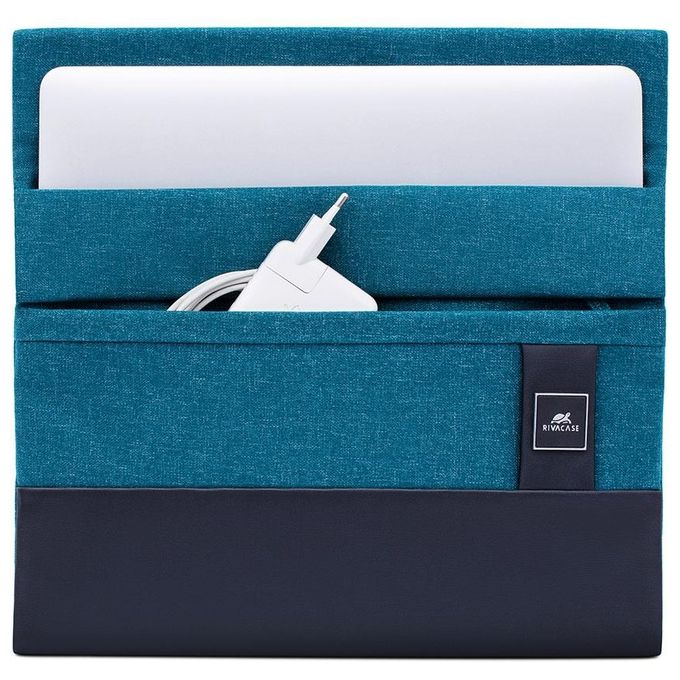 Rivacase 8803 Lantau Custodia Sleeve per Notebook 13.3'' 14'' ECO RPET Melange colore Aqua