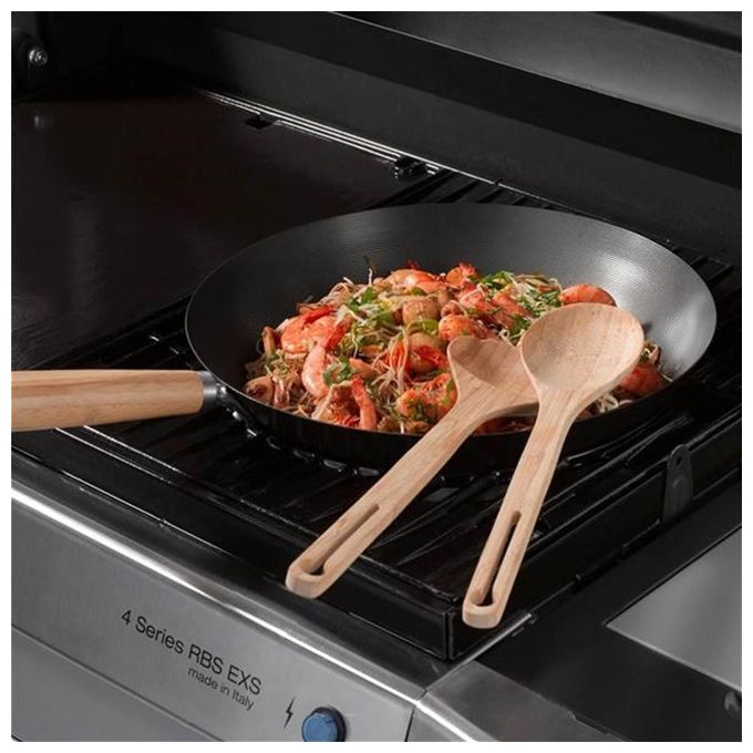 Campingaz 2000038449 Culinary Modular Wok Padella per Cottura al Salto in Ghisa Smaltata Antiaderente Diametro 30 cm colore Nero