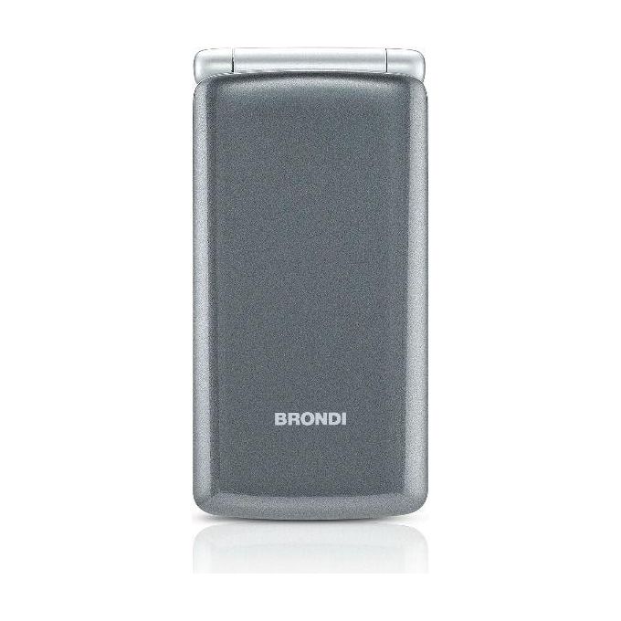Brondi Amico Sincero Telefono Cellulare per Anziani Dual SIM Tasto SOS Bluetooth Fotocamera 1.3 MP colore Grigio