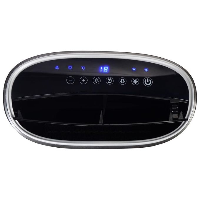Ardes AR4P17 Stone Termoventilatore Ceramico Ionizzatore con Telecomando Filtro Antipolvere Display Digitale Led Touch Timer Titanio