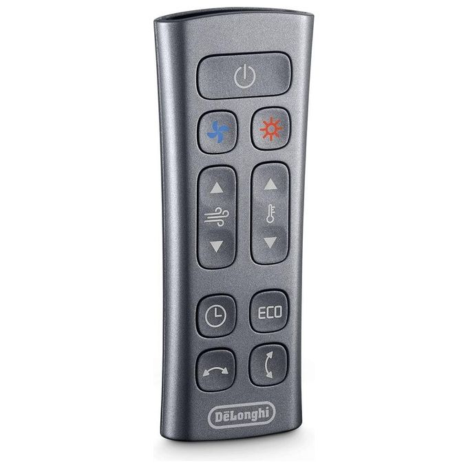 De'Longhi HFX85W20C - Purificatore d'aria per ambienti fino a 30 m², filtrazione HEPA, 60 dB, funzione riscaldamento-ventilazione, termostato digitale e telecomando, Bianco